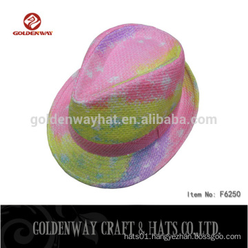 Competitive Price Mix Color Fedora hat